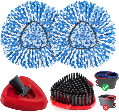 Pack spin mop replacement - 4,