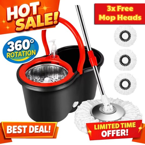 Spin mop and bucket - mop,
