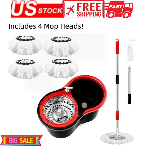 Spin mop and bucket with - spin,